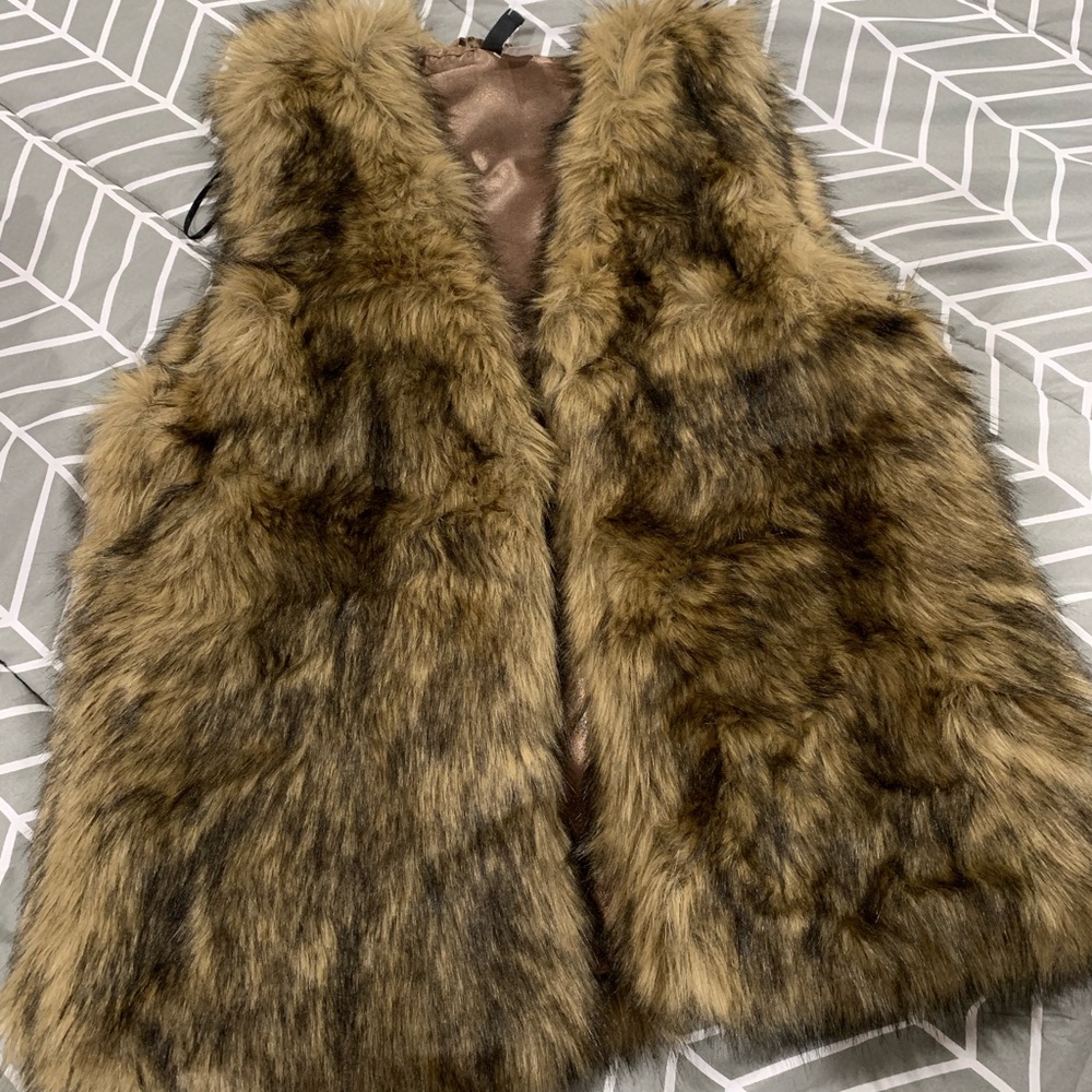 Faux fur vest